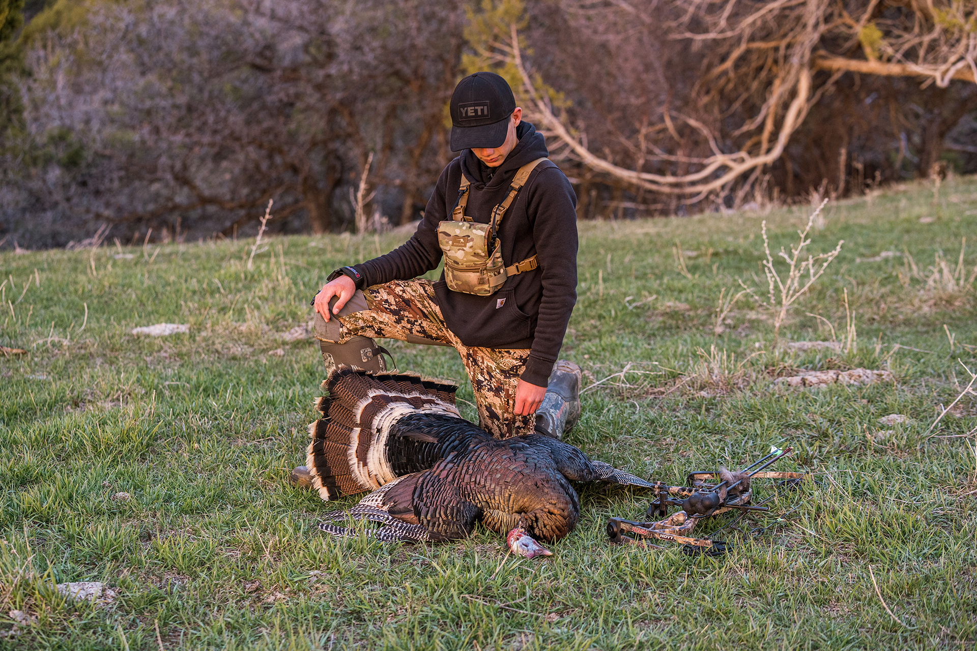 Speak softly when talking to late season gobblers. Some soft yelping is oftentimes enough to get their attention.